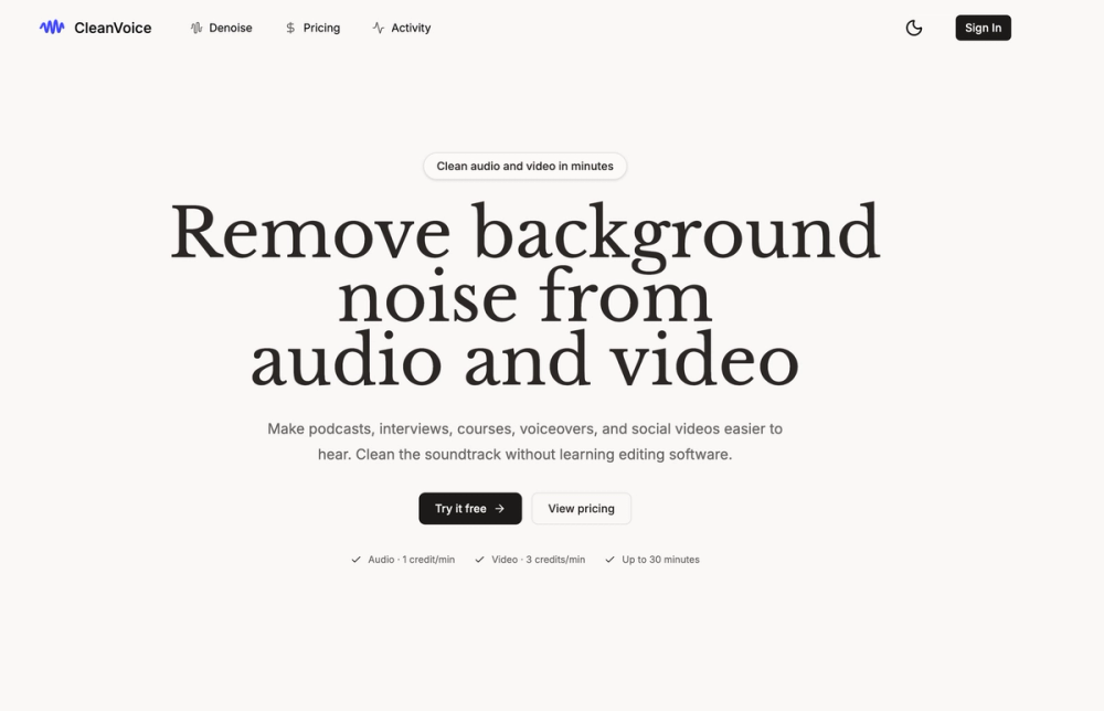 image of Clean Voice image of Clean Voice