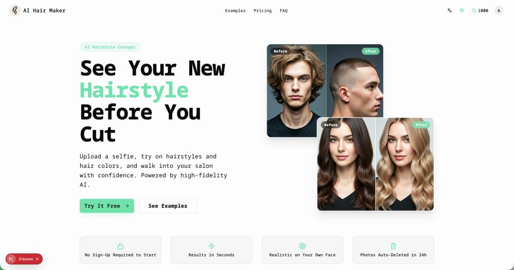 image of AI Hairstyle Changer image of AI Hairstyle Changer