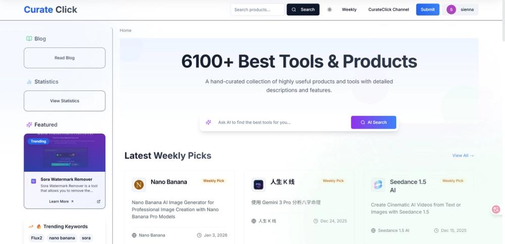 image of CurateClick image of CurateClick