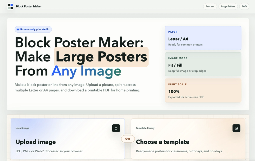 image of Block Poster Maker image of Block Poster Maker