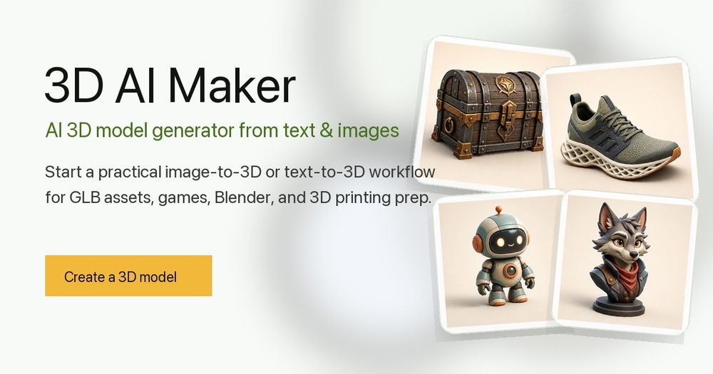 image of 3D AI Maker image of 3D AI Maker