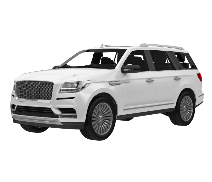 A large white SUV