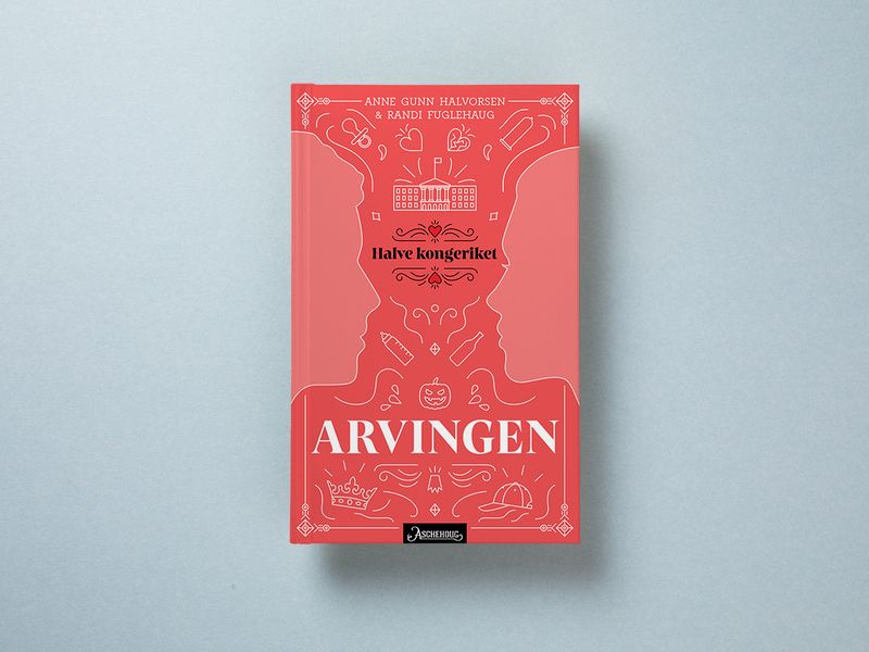 Et bokomslag med illustrasjoner