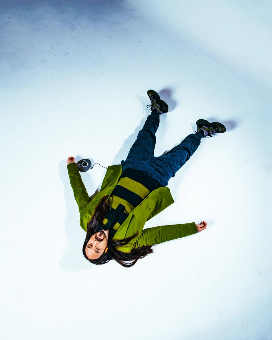 Steve Aoki, wearing a Tommy Hilfiger Jacket, polo and Pants, photographed for Complex and Tommy Hilfiger by photographer Taylor Miller.