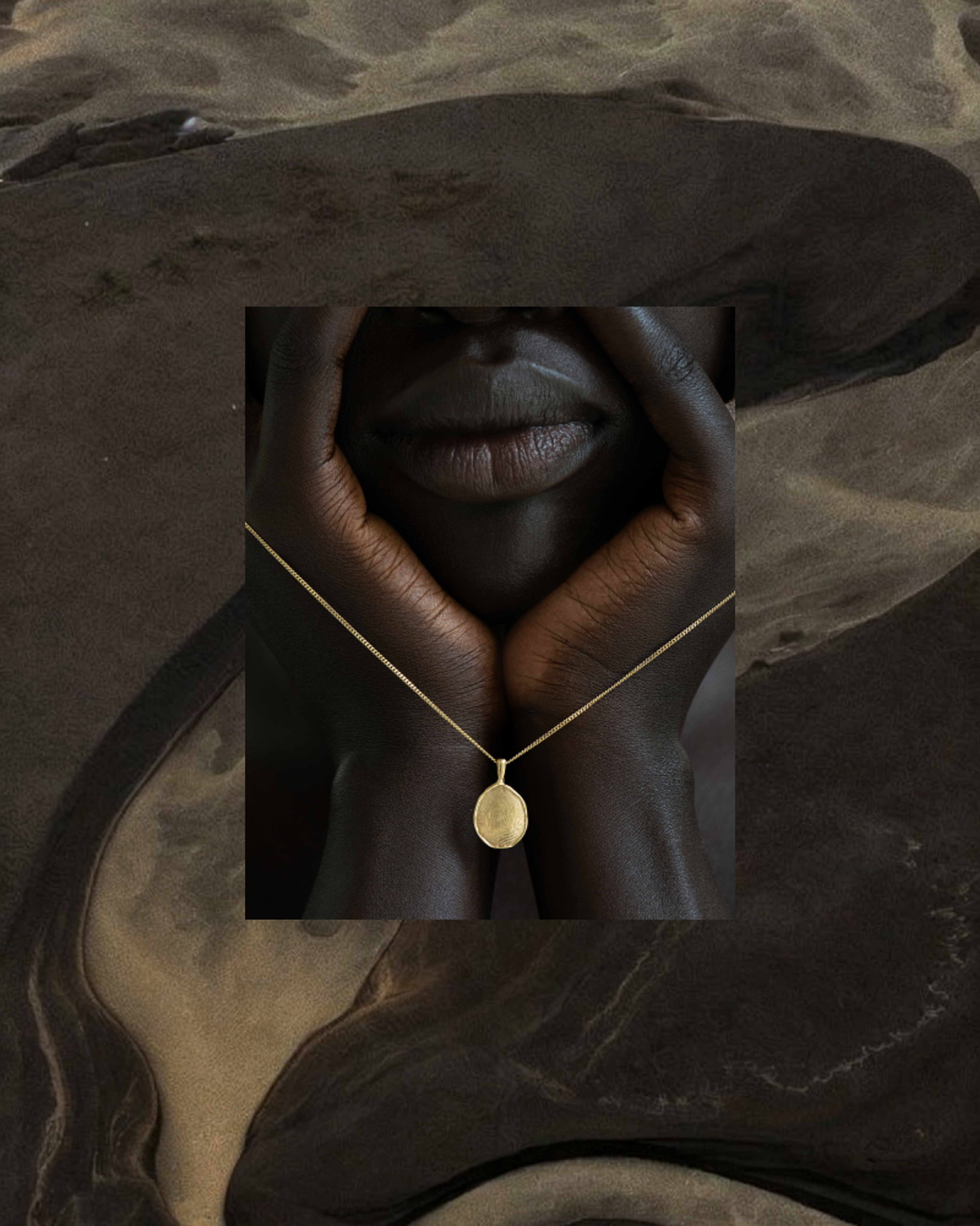 Mockup for Creative Direction using imagery from OMOI and texture. Design by eeze studio