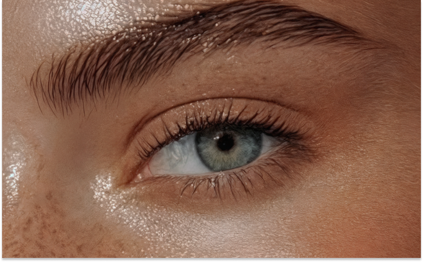 Eye Close-Up — Visual Element from Eyecandy Lashes Branding Close-up of a human eye used in the visual branding of Eyecandy Lashes, reflecting intimacy and handcrafted storytelling.