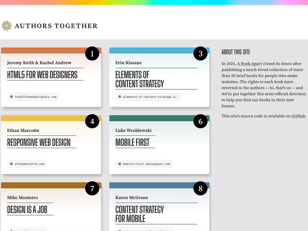 Authors Together website screenshot