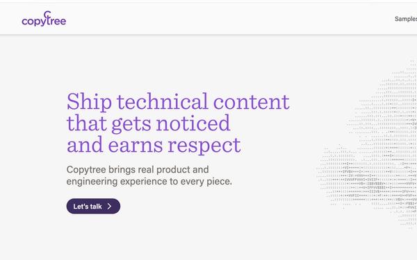 Preview for project: Copytree - Next.js + Sanity Redesign & Migration
