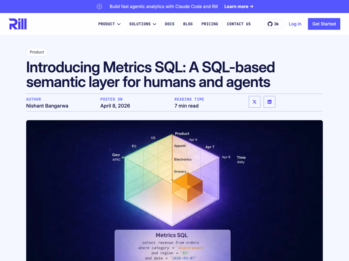 Rill Data blog