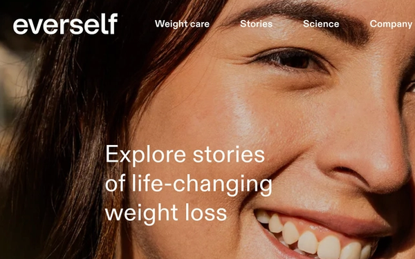 Everself success stories page shown in a laptop browser