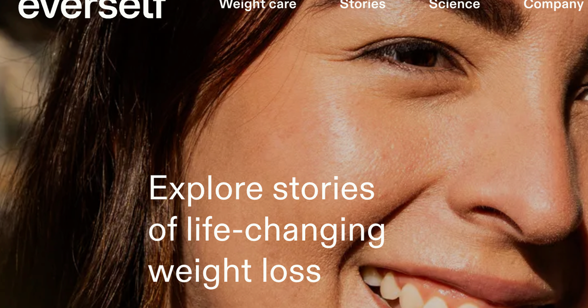 Everself success stories page shown in a laptop browser