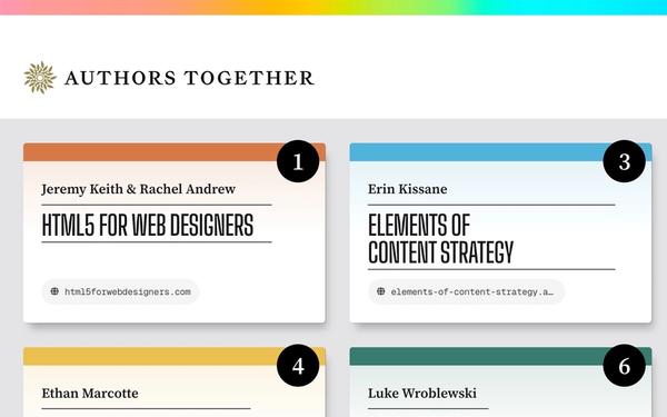 Preview for project: Authors Together - Astro Site Design & Build