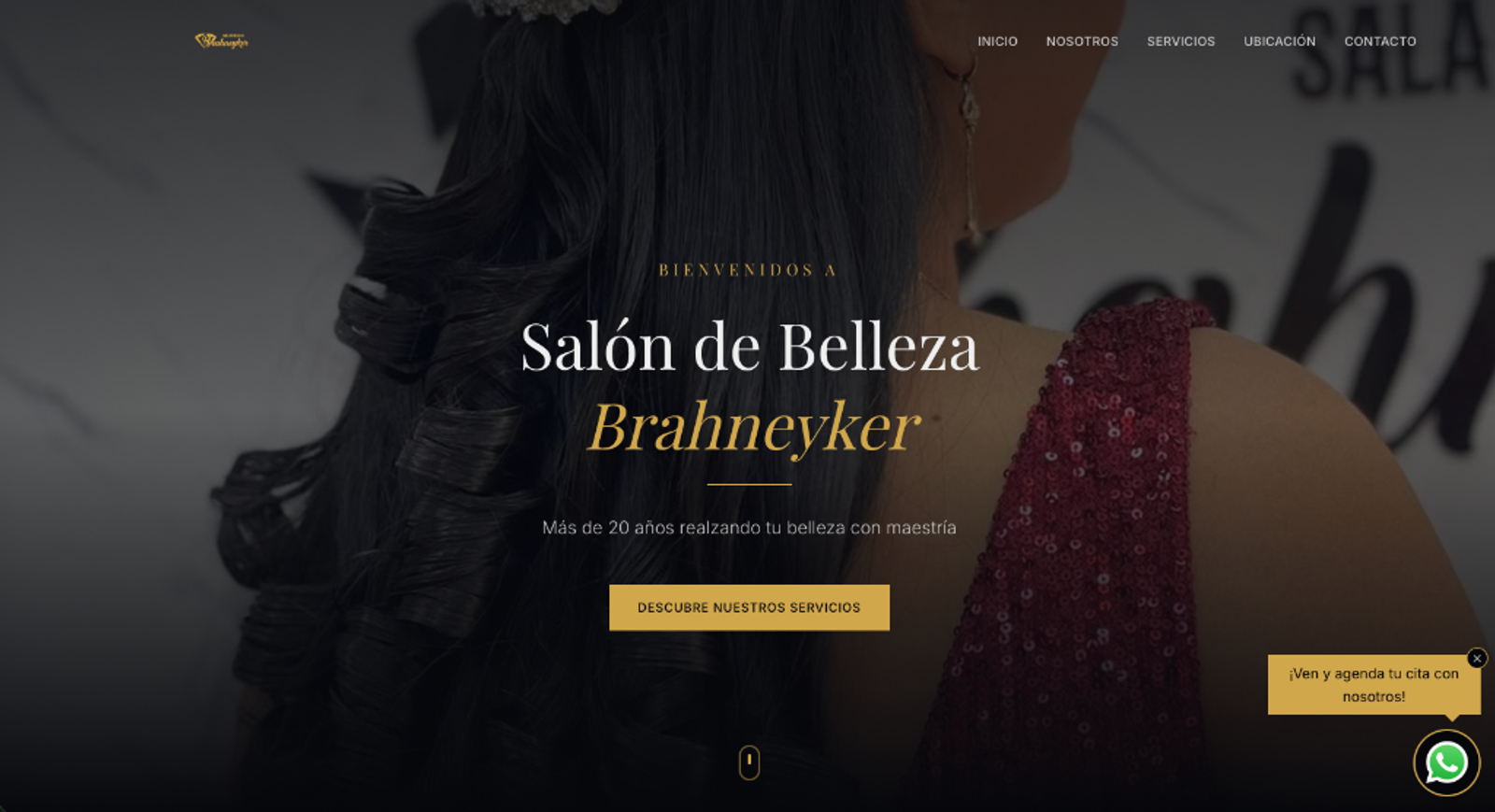 Salón Brahneyker: Sitio y sistema de gestión para un salón: agenda en línea, inventario y facturación electrónica.