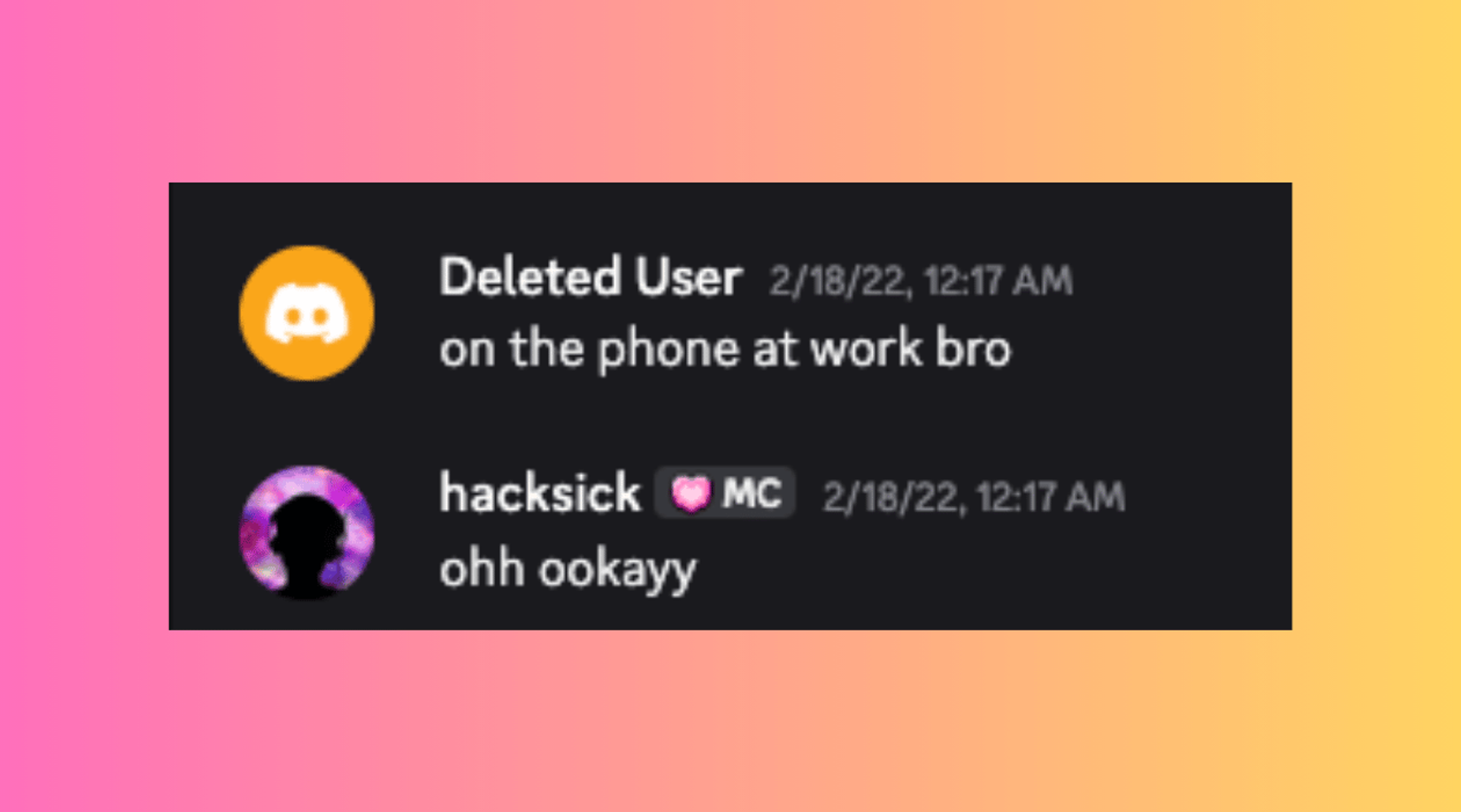 Discord deleted user or old DM