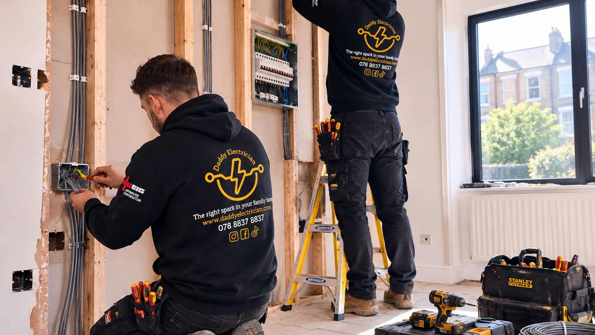 Daddy Electrician team — NICEIC approved electricians in South West London