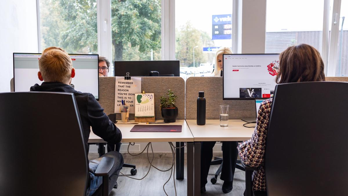 iConcept team working on system integration project at the office