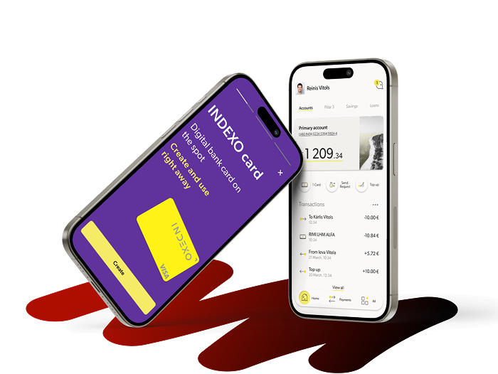 iconcept - programmēšanas uzņēmuma projekta bilde telefonā - indexo banka