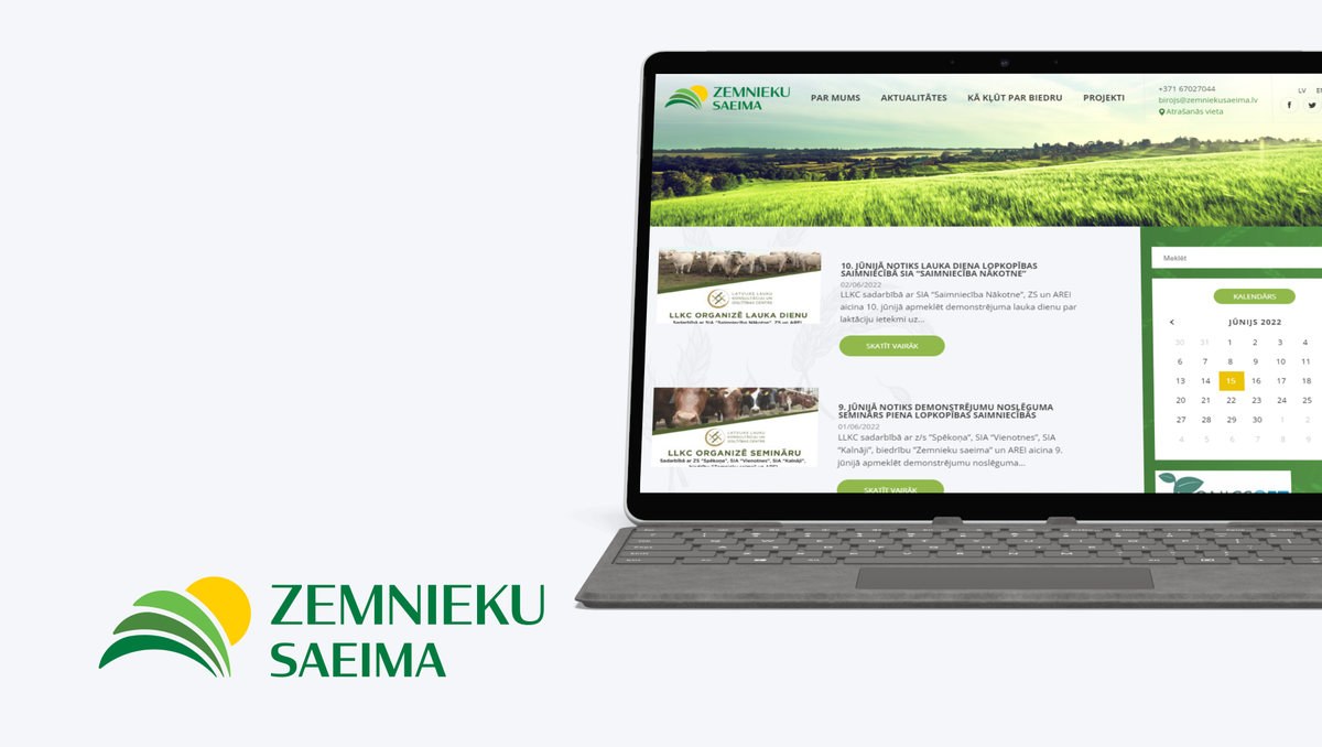 Zemnieku saeima - Website Development