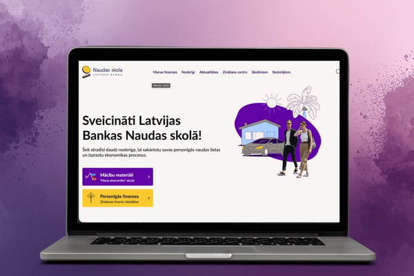 Latvijas Banka 'Naudas skola' - Website Development