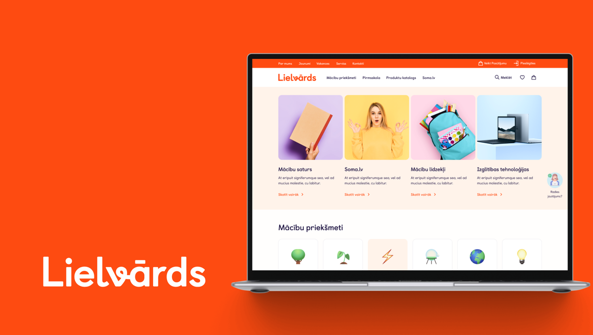 lielvards.lv dizaina izstrāde - UX/UI Web Design
