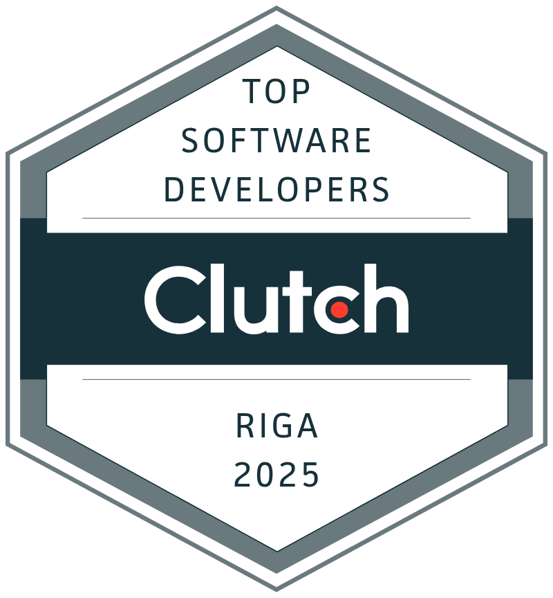 Top Software Developers in Riga 2025 Clutch Award Badge