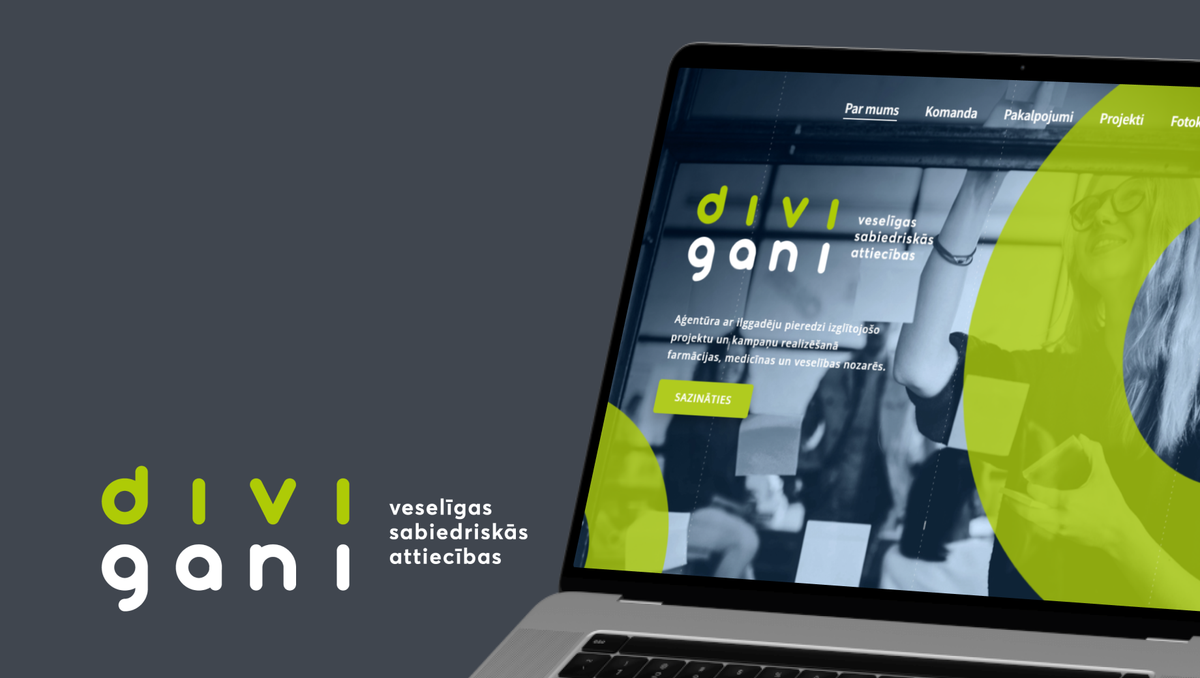 Divi gani mājaslapa - Divi gani website