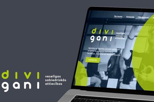 Divi gani mājaslapa - Divi gani website
