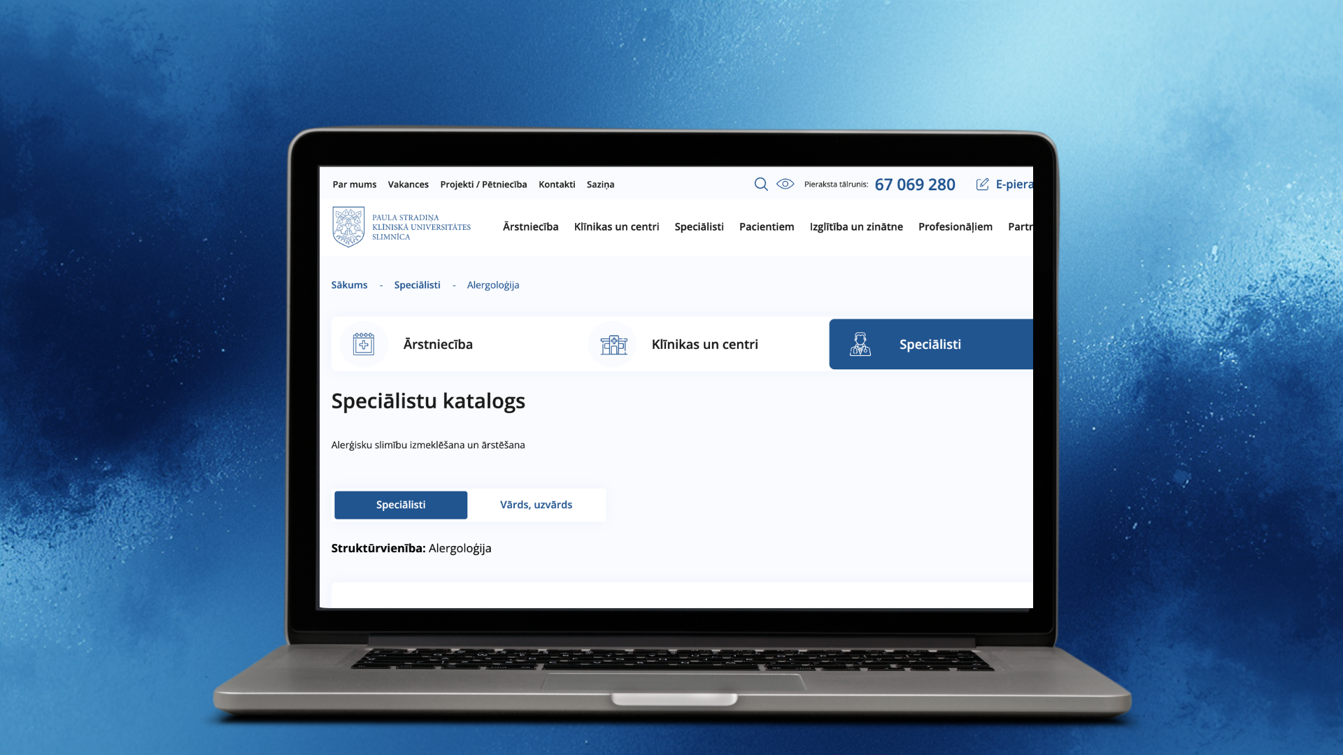 stradini.lv mājaslapas izstrāde - Website Development