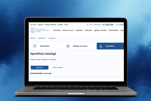 stradini.lv mājaslapas izstrāde - Website Development