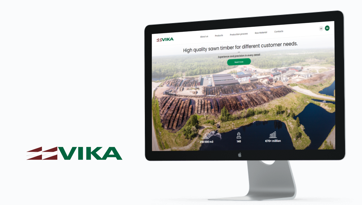 vikawood.lv - Website Development