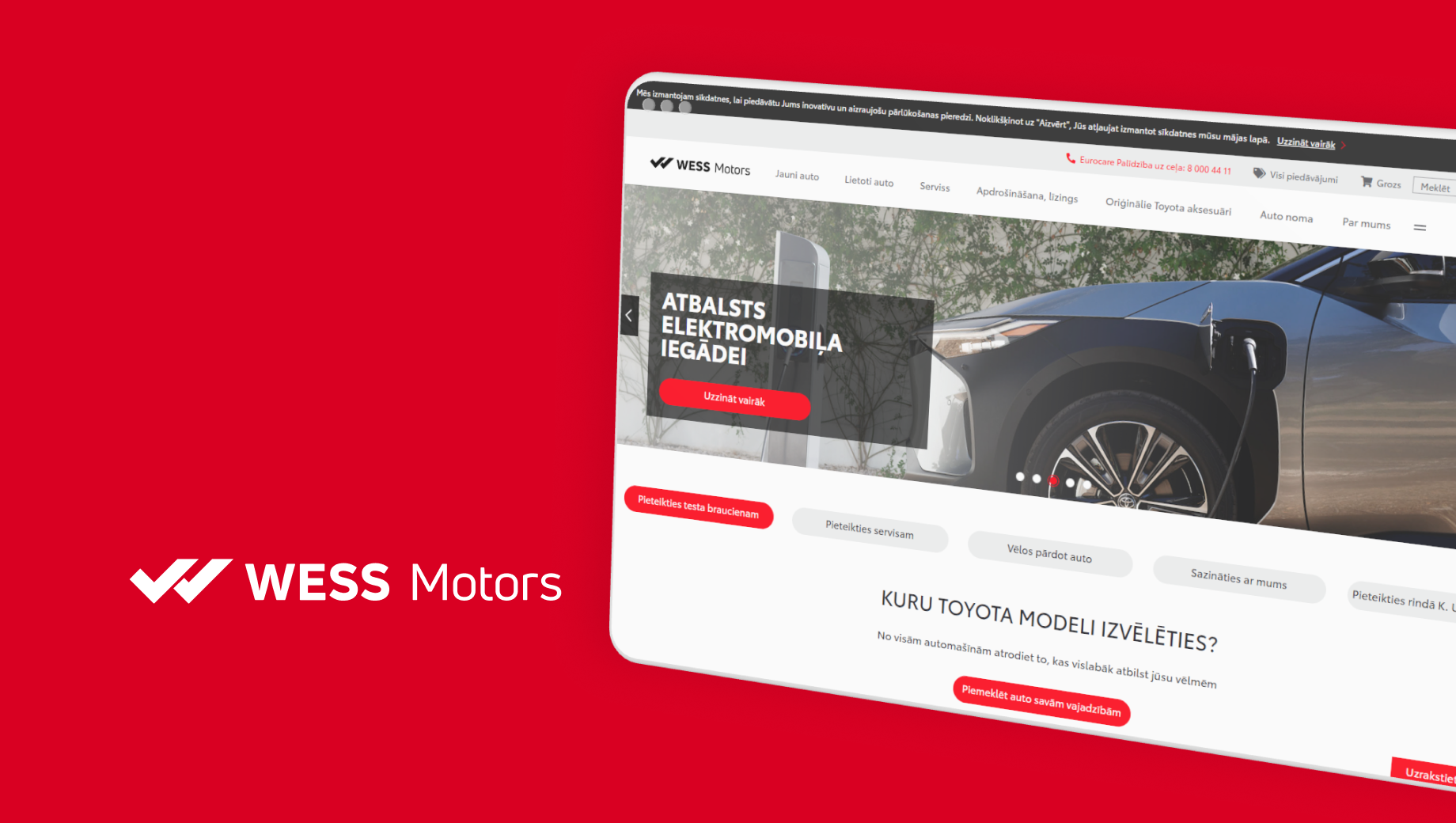 toyota.wess.lv - Website Development