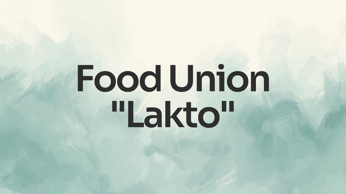 Food Union "Lakto" - Website Development