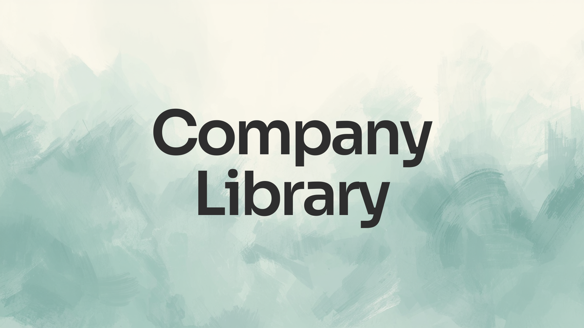 Company Library - Startup risinājumi