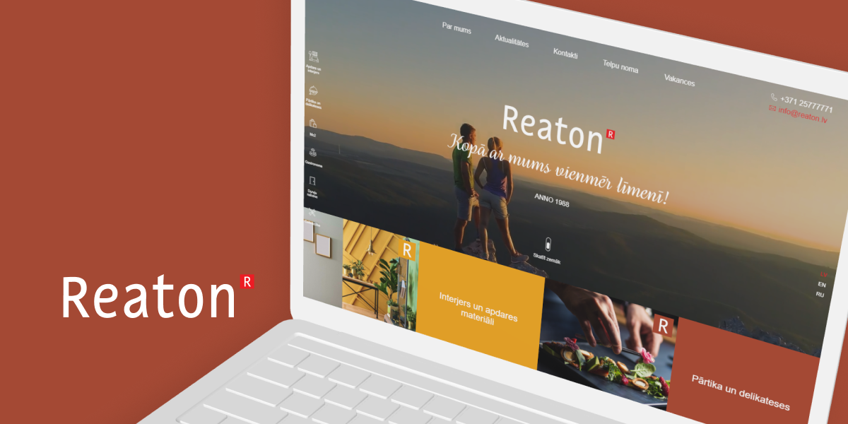 Reaton Group - Mājaslapas izstrāde