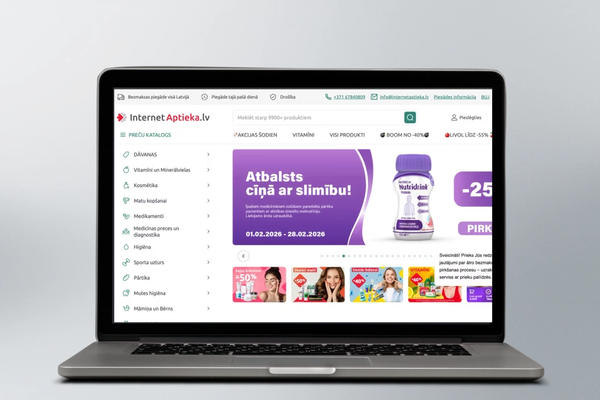 Interneta aptieka - UX/UI Web Design