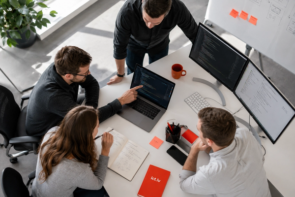 iConcept development team working at the Riga office