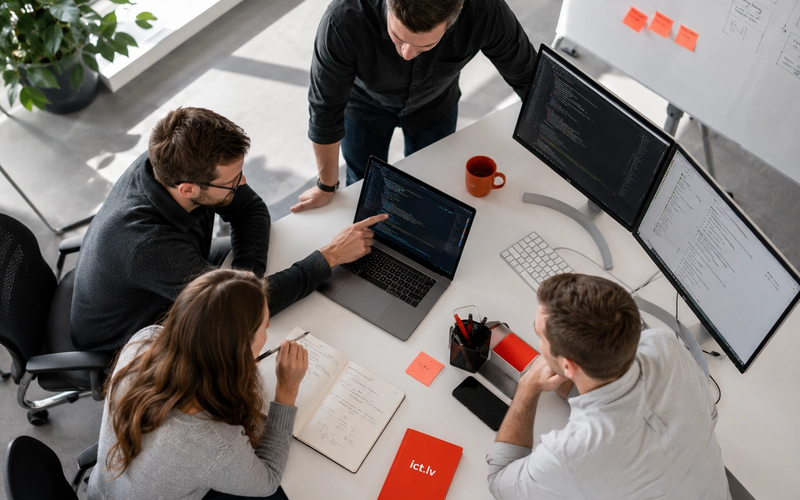 iConcept development team working at the Riga office