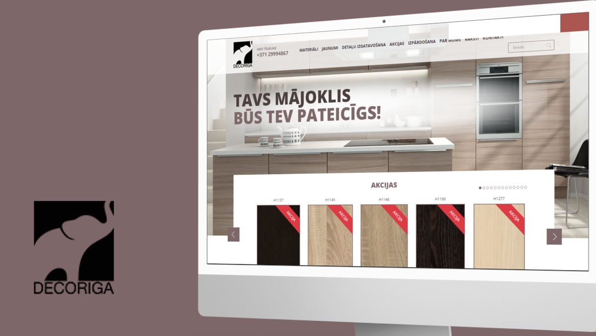 Deco Rīga - Deco Rīga website development