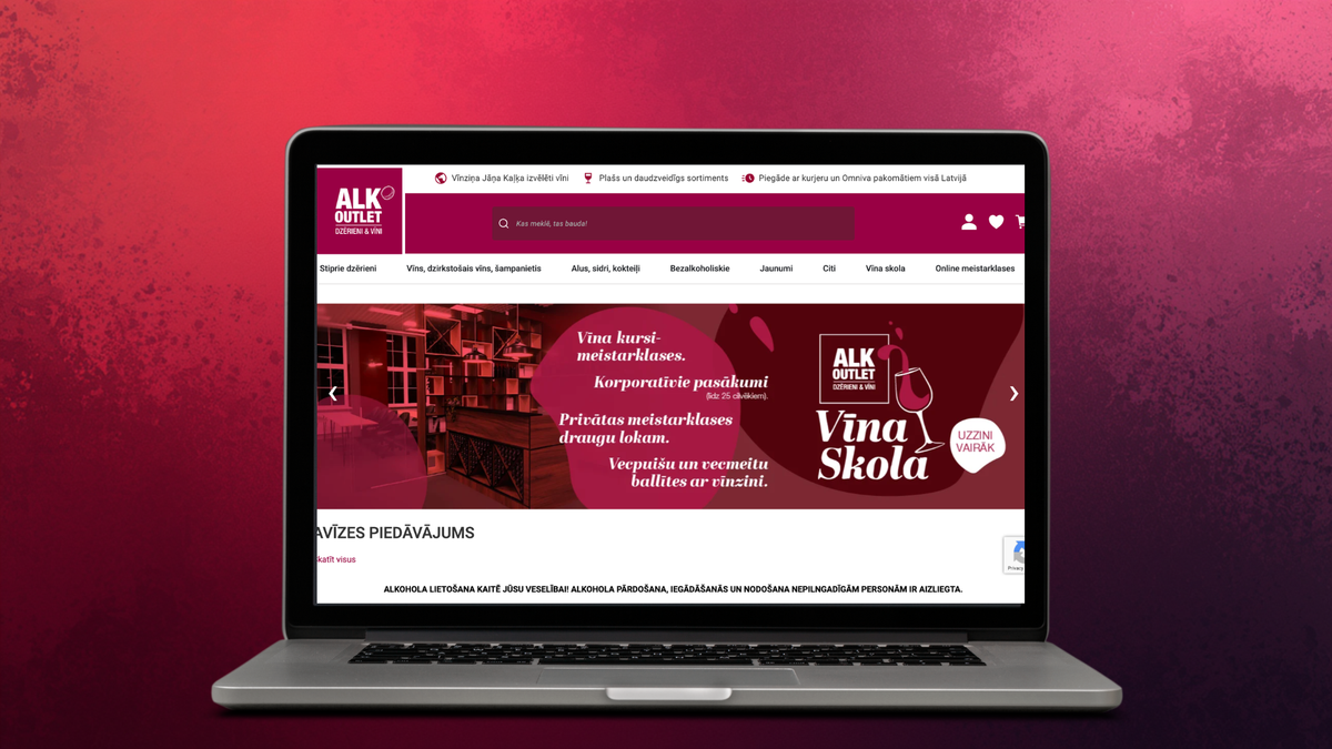 Alkoutlet uzturēšana un attīstība - E-commerce Development