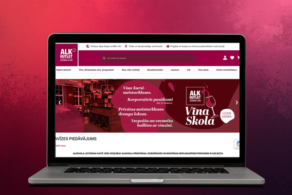 Alkoutlet uzturēšana un attīstība - E-commerce Development