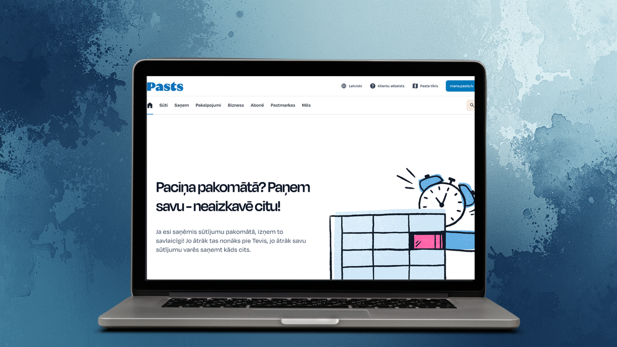 Latvijas Pasts Intranet - UX/UI Web Design