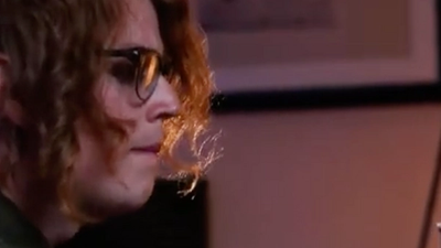 Rosabelle Walker playing an original in the studio.