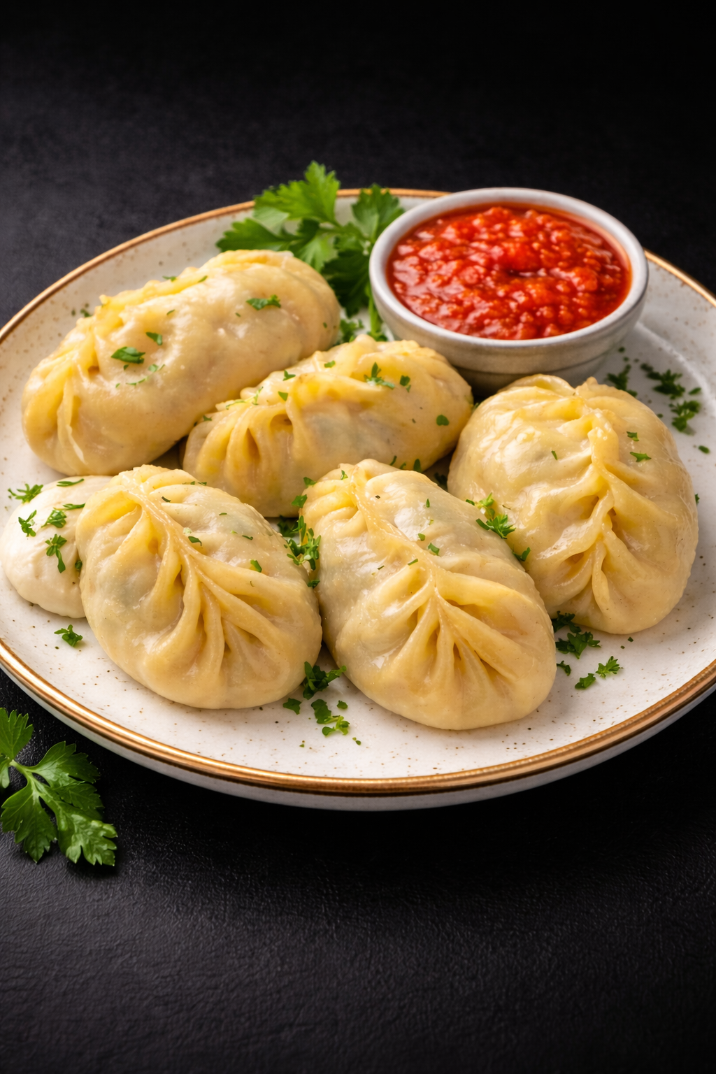 Манты с мясом