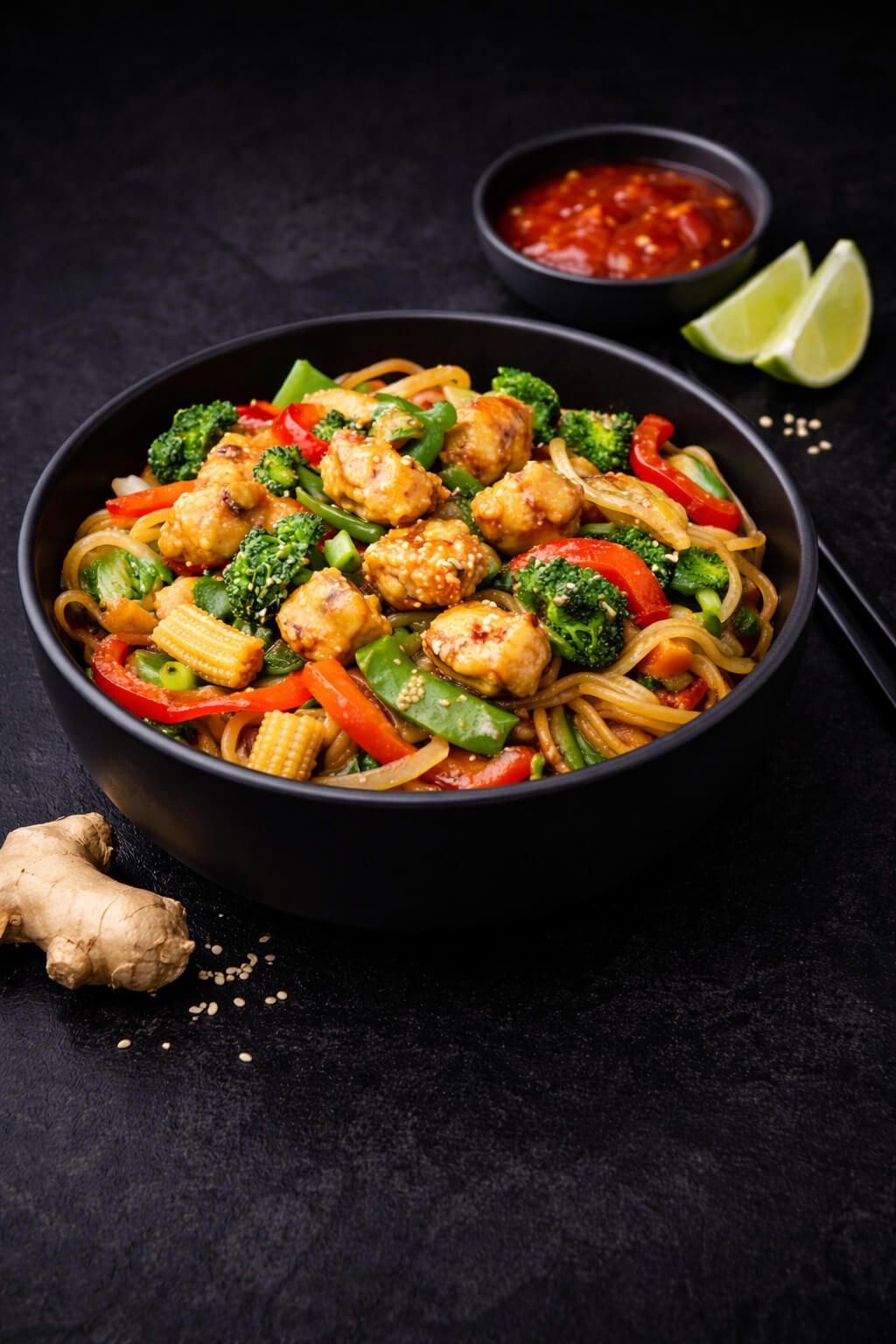 С КУРИЦЕЙ И ОВОЩАМИ