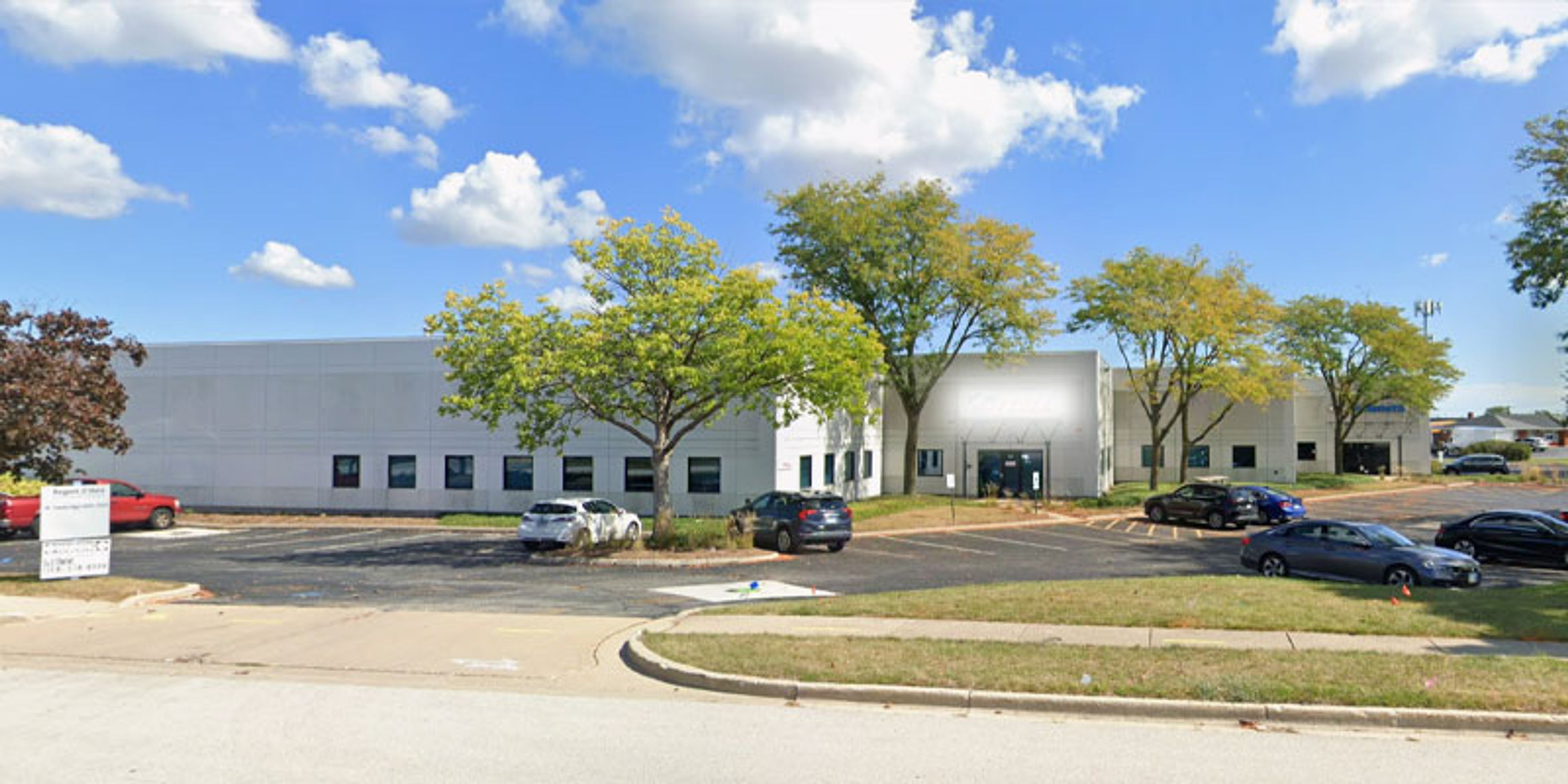 Industrial manufacturing building in Elk Grove Village Illinois. Janitorial services provided by Imperial Service Systems.