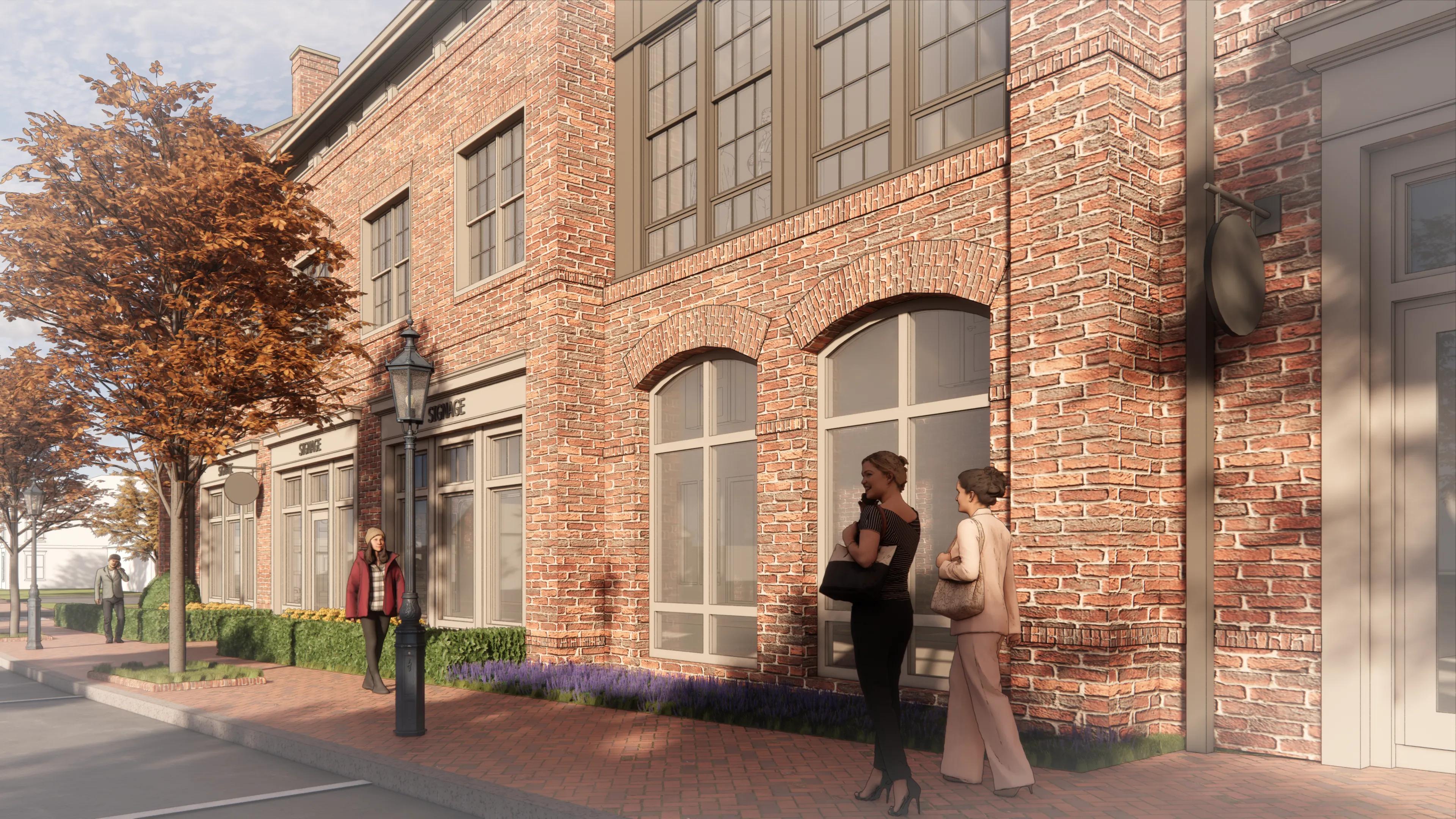 Retail on ground level with apartments above