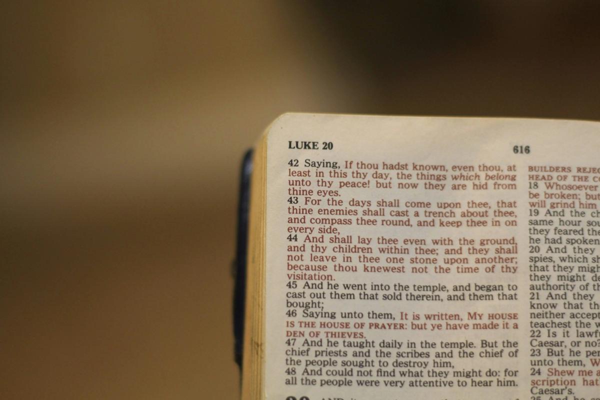 Bible Page Large Print