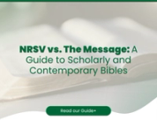 NRSV vs. The Message: A Guide to Scholarly and Contemporary Bibles