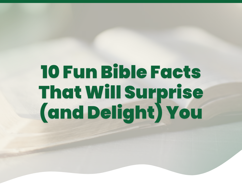 10 Fun Bible Facts That Will Surprise (and Delight) You