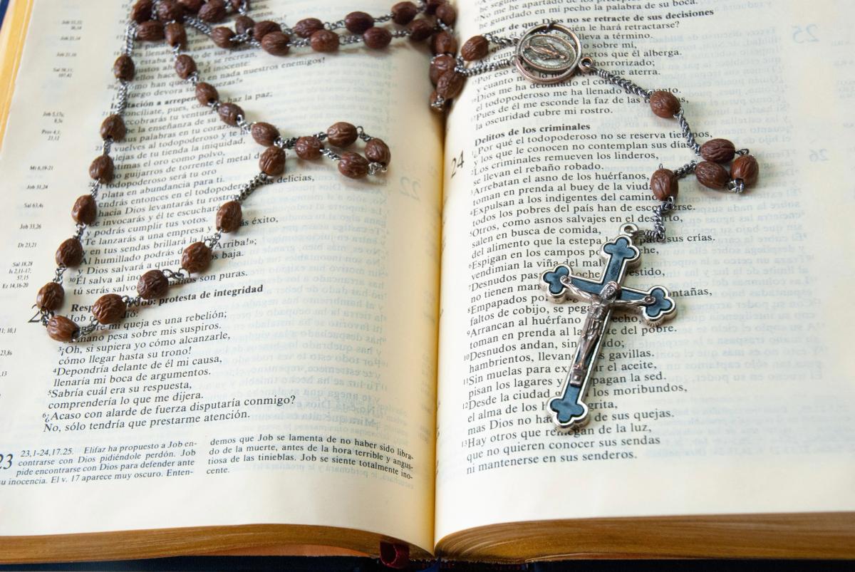 A Catholic Bible, not necessarily the King James Bible